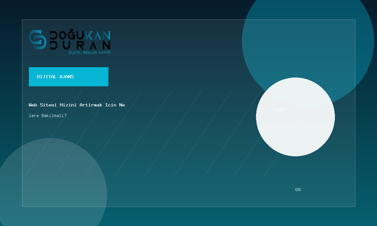 Web Sitesi Hizini Artirmak Icin Nelere Bakilmali?